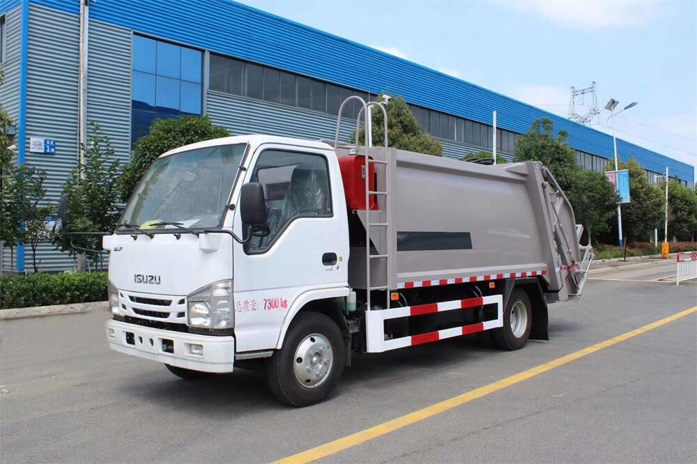 8方壓縮垃圾車-慶鈴五十鈴8方壓縮式垃圾車廠家價格