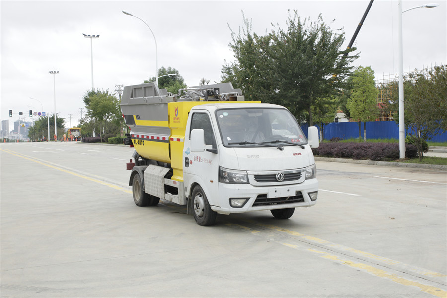 3方東風(fēng)途逸新能源純電動(dòng)高位后裝壓縮垃圾車 凱力